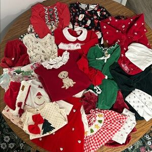Holiday Baby Girl Clothing Bundle
